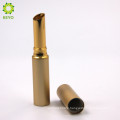 empty cosmetic container gold metal lip gloss lipstick tube